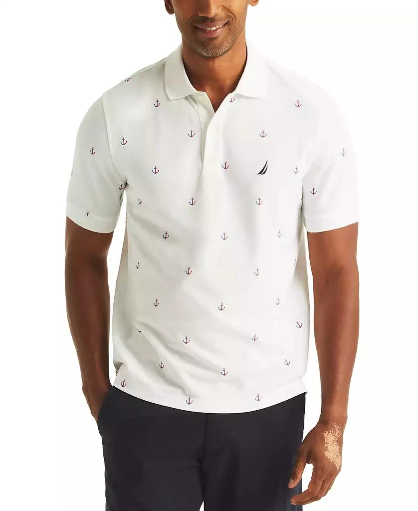 Nautica Men's Classic Fit Deck Printed Performance Polo Shirt 1