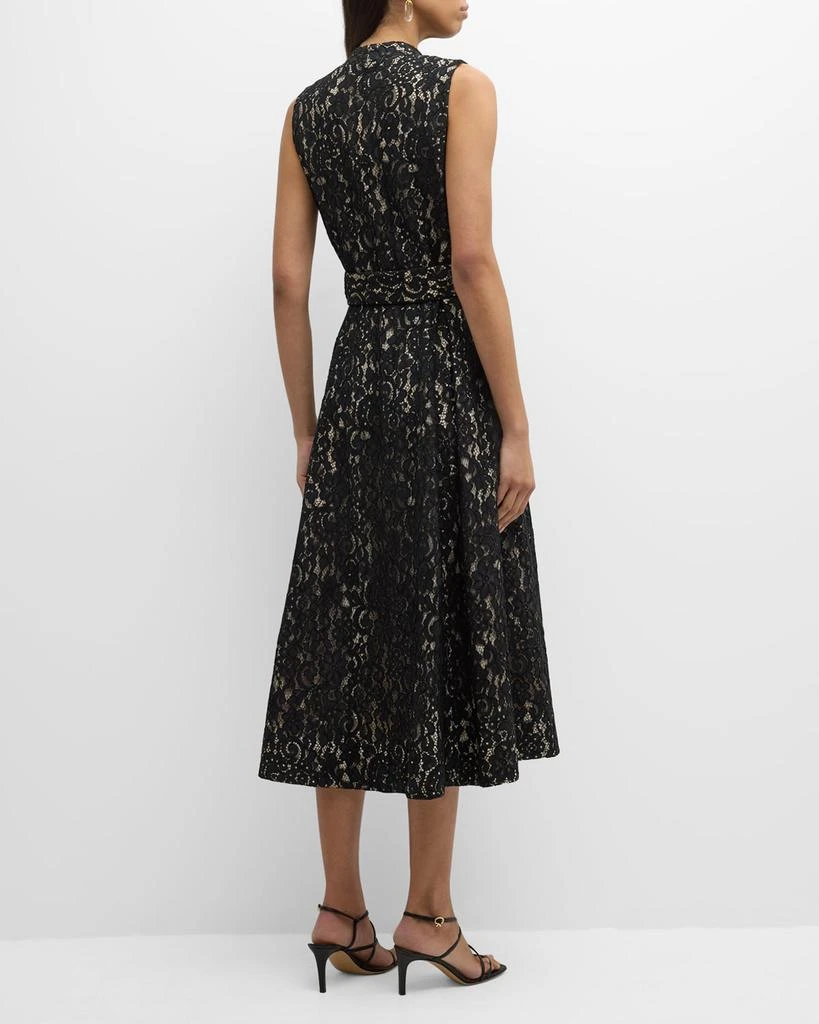 Tahari The Hailee Belted Floral Lace Midi Shirtdress - Dresses & Skirts -  Free Shipping - BeyondStyle