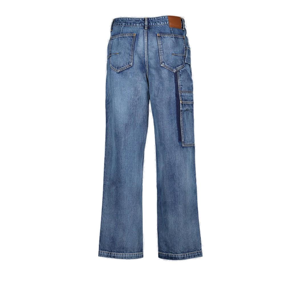 Shop Dior Homme Panelled Straight-Leg Jeans on Sale at BeyondStyle