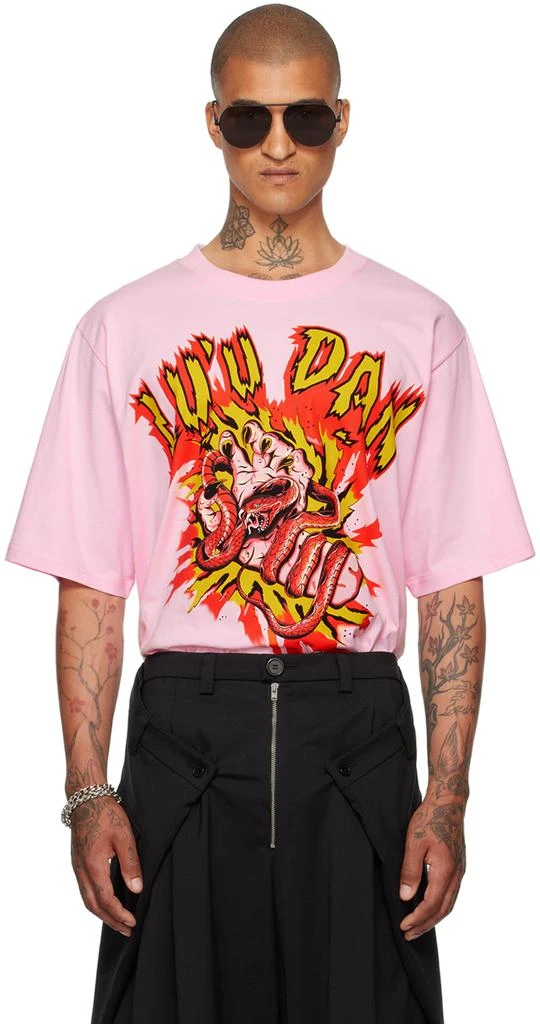 LU'U DAN Pink Graphic T-Shirt 1