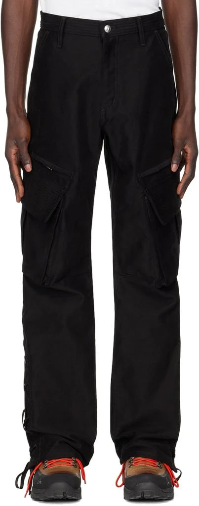 Rhude Black Corda Ski Cargo Pants 1