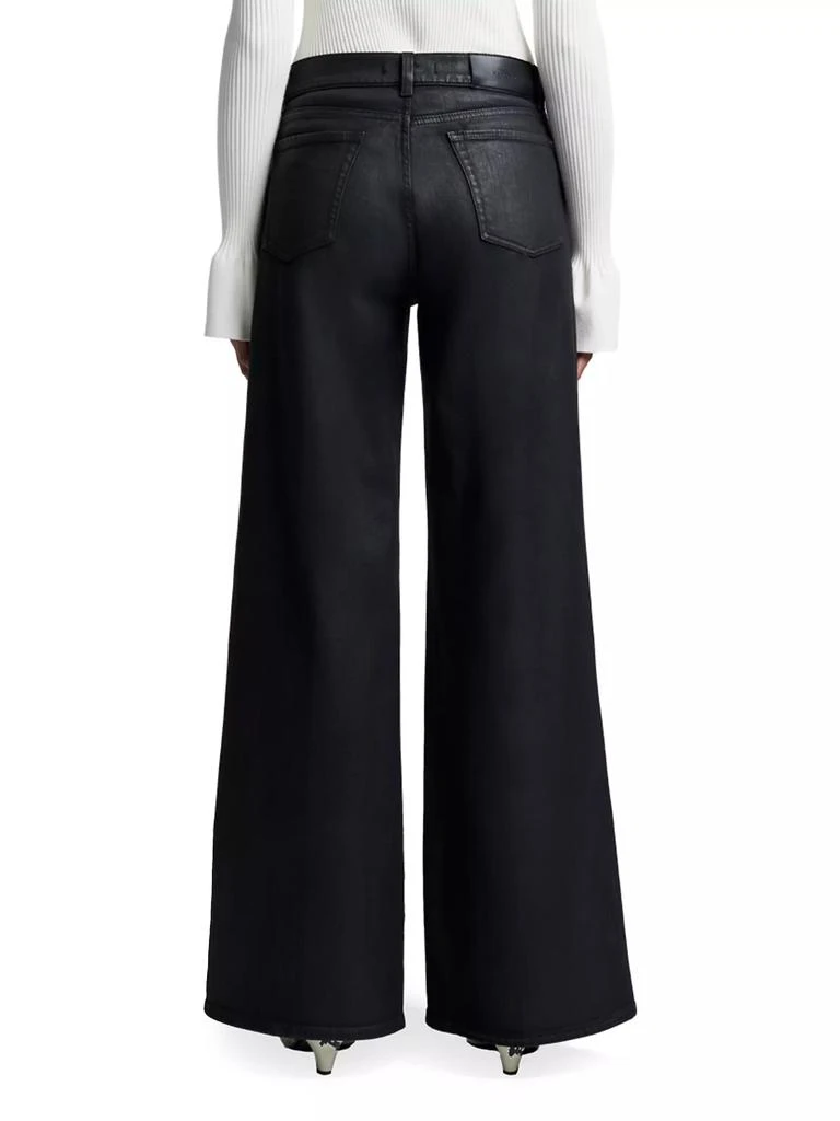 7 For All Mankind Lotta Wide-Leg Coated Jeans 4