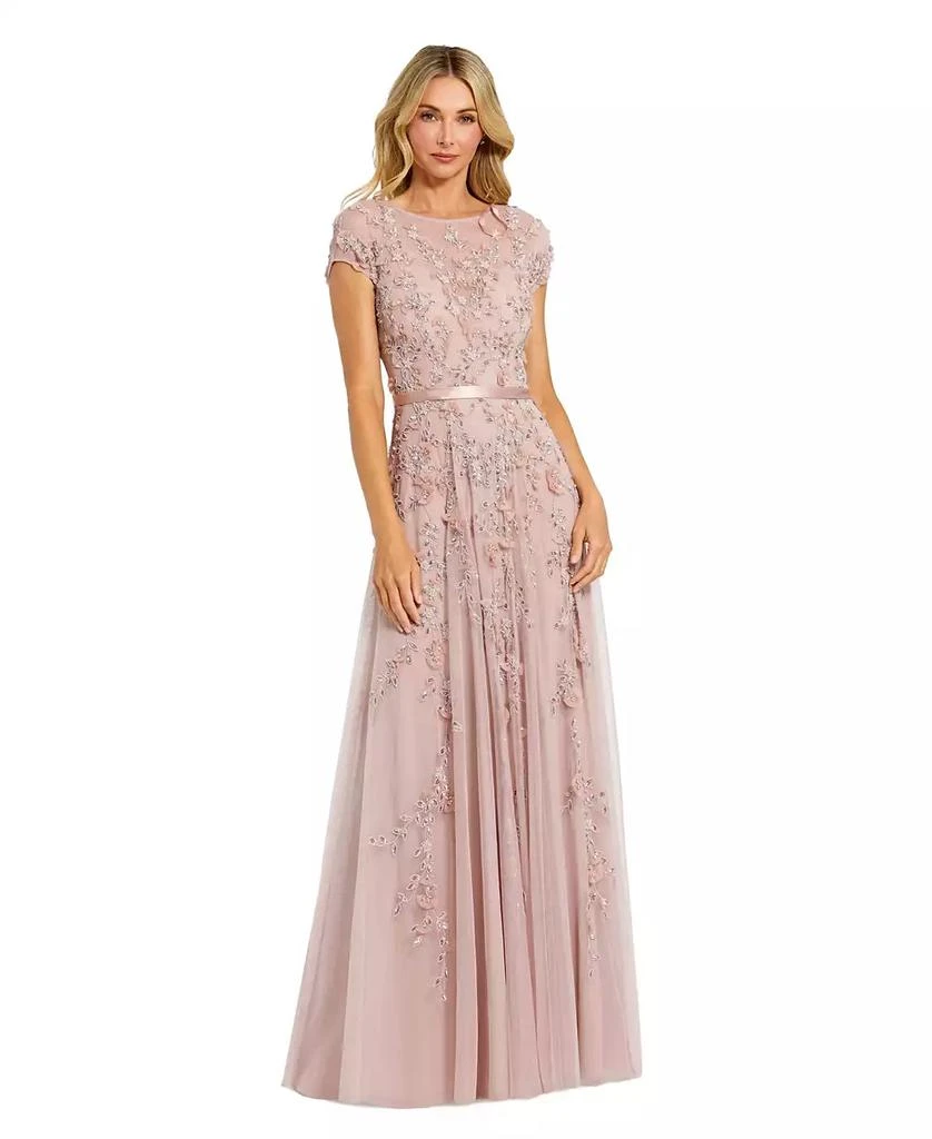 Shop Flutter Sleeve Deep V Ruffle Hem Sequin Gown on Sale at BeyondStyle   Get 50% Off Flutter Sleeve Deep V Ruffle Hem Sequin Gown with Limited-Time  Flash Deals, Exclusive Discounts, and
