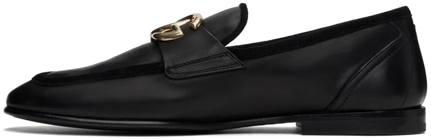 Dolce & Gabbana Black Calfskin Ariosto Slippers 3