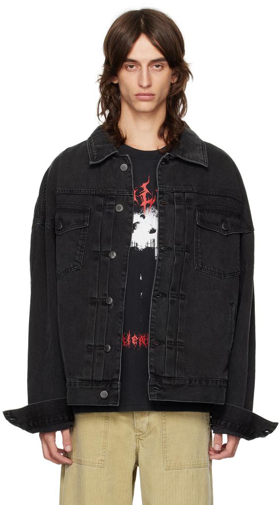 Stolen Girlfriends Club Black Dust & Grit Denim Jacket