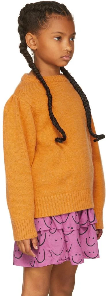 maed for mini Kids Orange Apricot Alnu Sweater 3