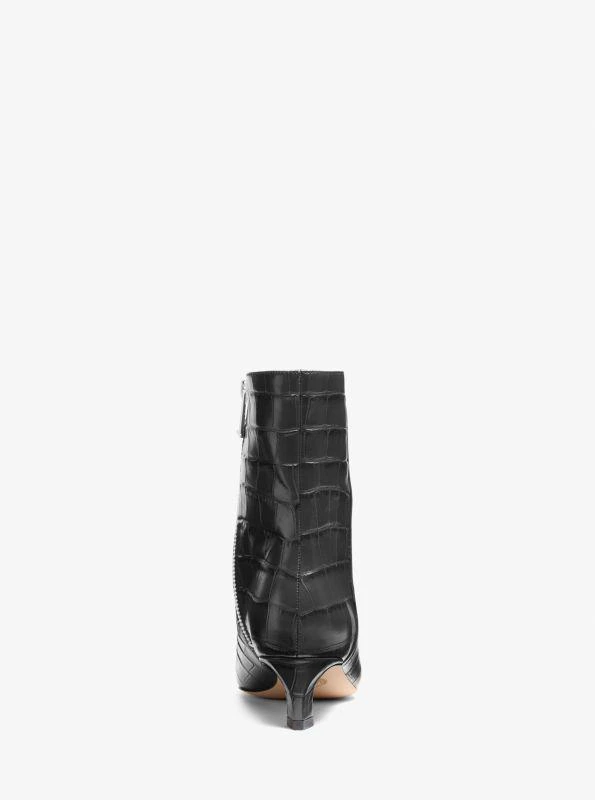 Michael Kors Cosmo Crocodile Embossed Leather Kitten Boot 4