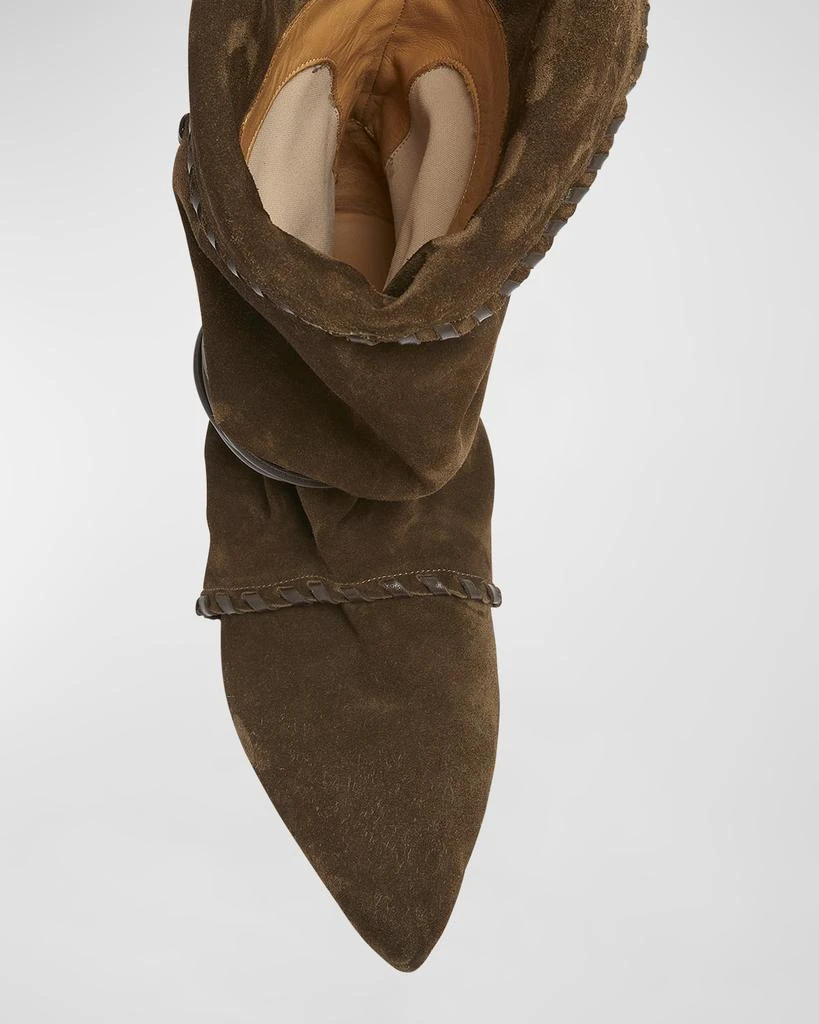 Isabel Marant Edrika Suede Harness Slouchy Booties 5