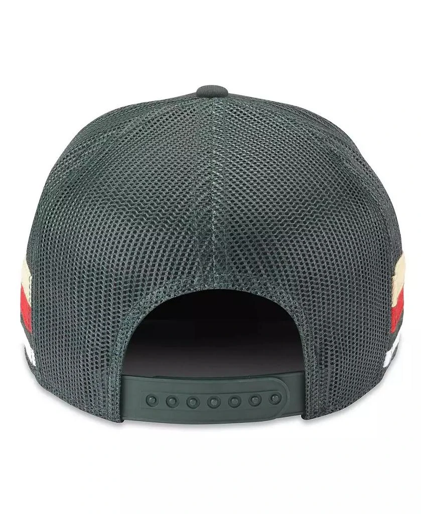 American Needle Men's Green Minnesota Wild HotFoot Stripes Trucker Adjustable Hat 3