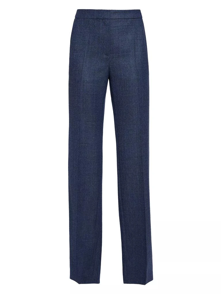 Santorelli Merino Wool High-Rise Straight-Leg Pants 1