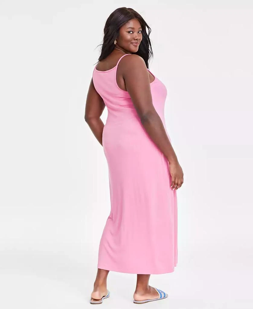 On 34th Trendy Plus Size Ribbed Midi Dress, Created for Macy's 2