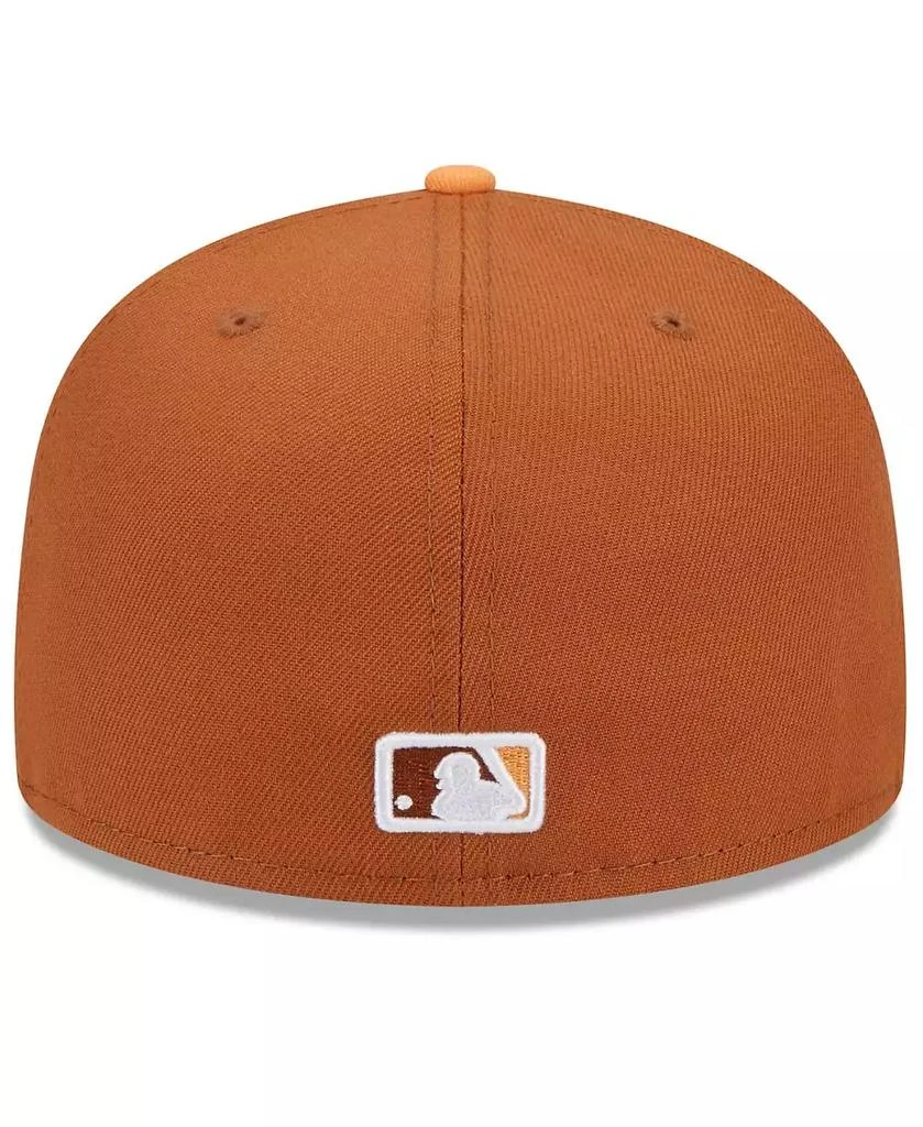New Era Men's Brown/Orange Boston Red Sox Spring Color Basic Two-Tone 59FIFTY Fitted Hat 3