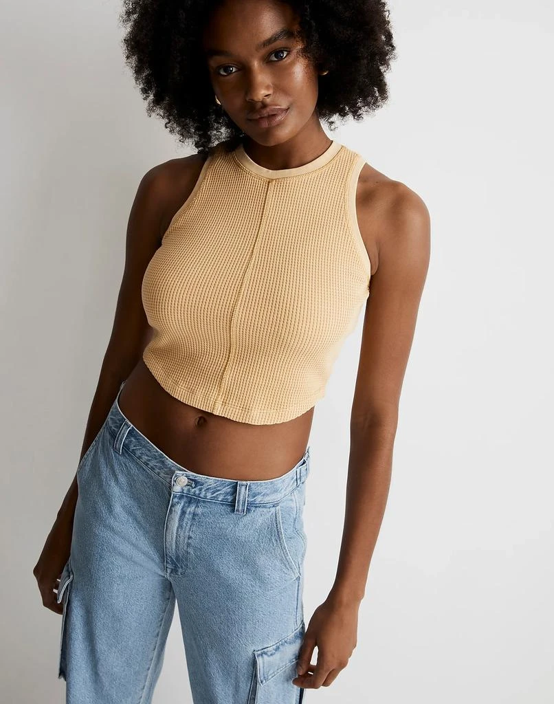 Madewell Rivet & Thread Waffle Crop Tank 1