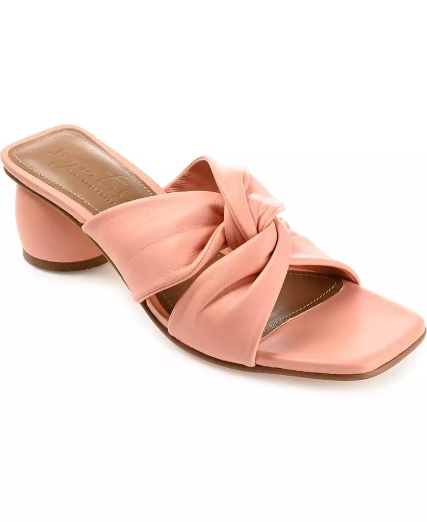 Journee Signature Women's Charlize Twisted Slip On Dress Sandals 1