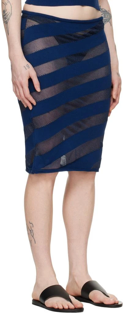 Gimaguas Navy Zebara Midi Skirt 2