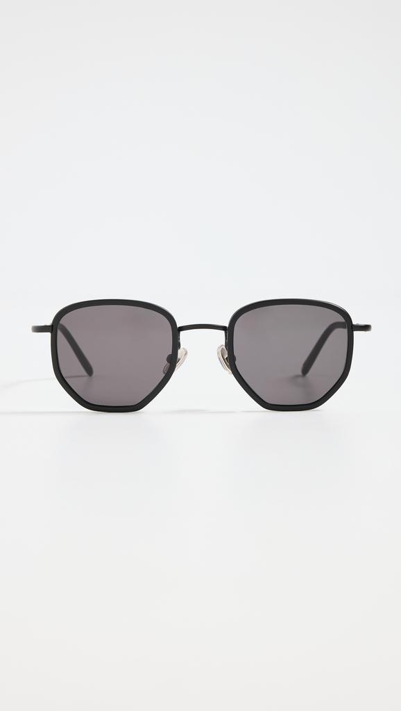Illesteva Hunter Ace Matte Black Sunglasses