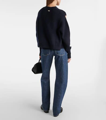 Salvatore Ferragamo Cutout cashmere-blend sweater 3