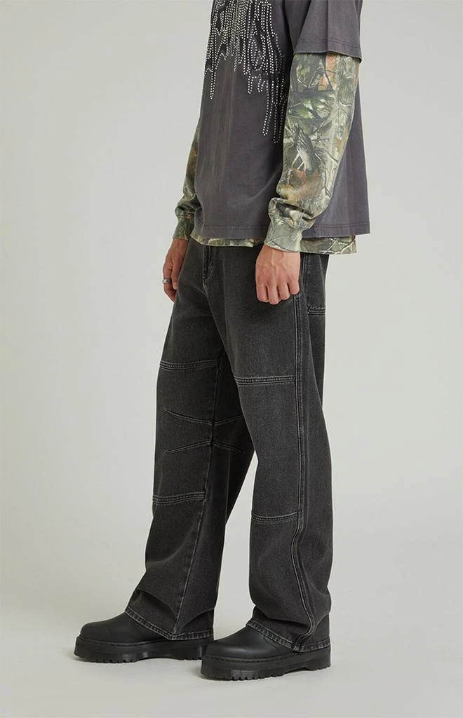 PacSun Black Wash Baggy Jeans 4