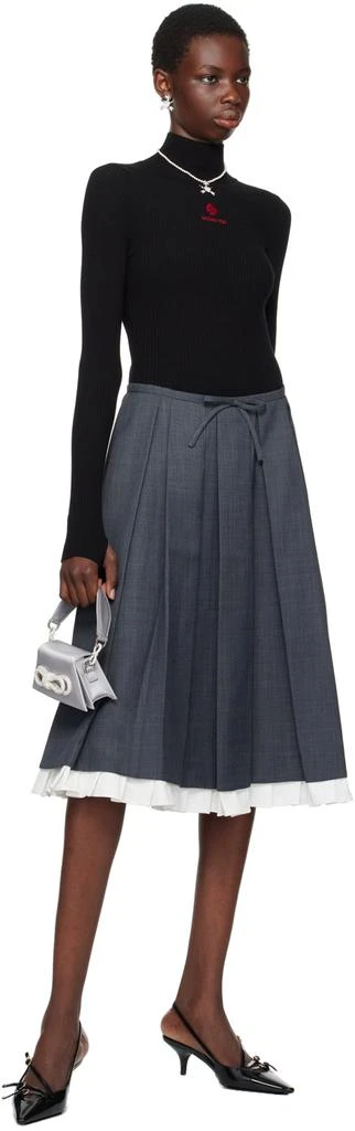 Mach & Mach Gray Double Bow Samantha Small Bag 4