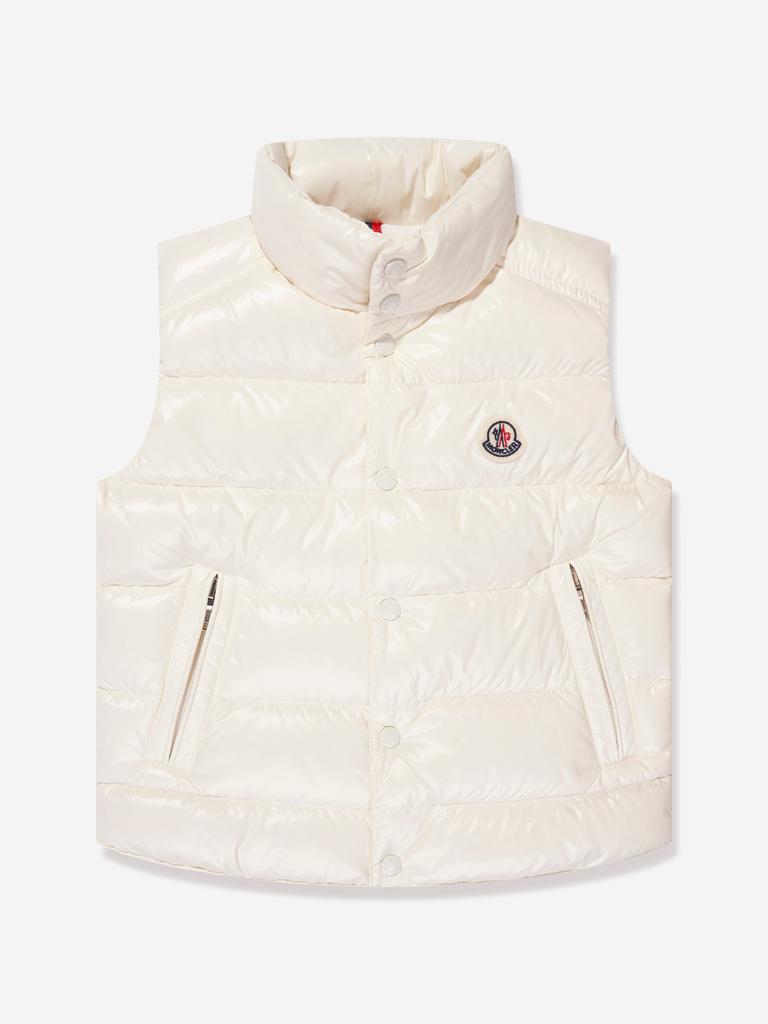 Moncler Moncler Enfant Boys Down Padded Tib Gilet in White