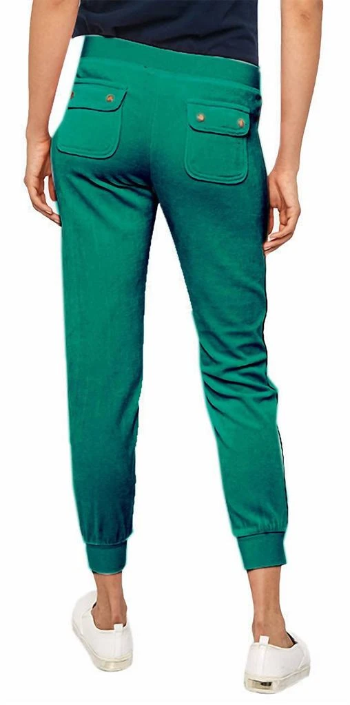 Women's Hatbox Laurex Crest Velour Zuma Pants S In Green – On Sale