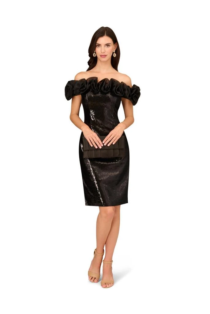 Aidan Mattox Knit sequin cocktail dress 5