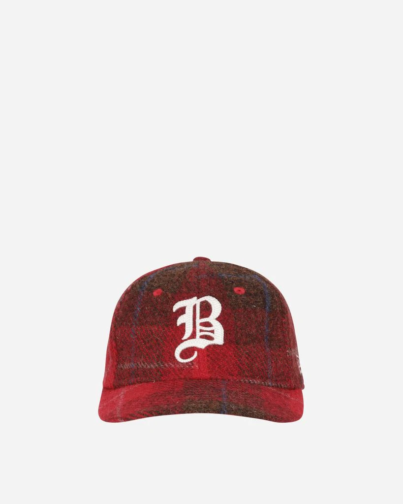 New Era Boston Braves MLB Harris Tweed 9FIFTY Cap Dark Red 1