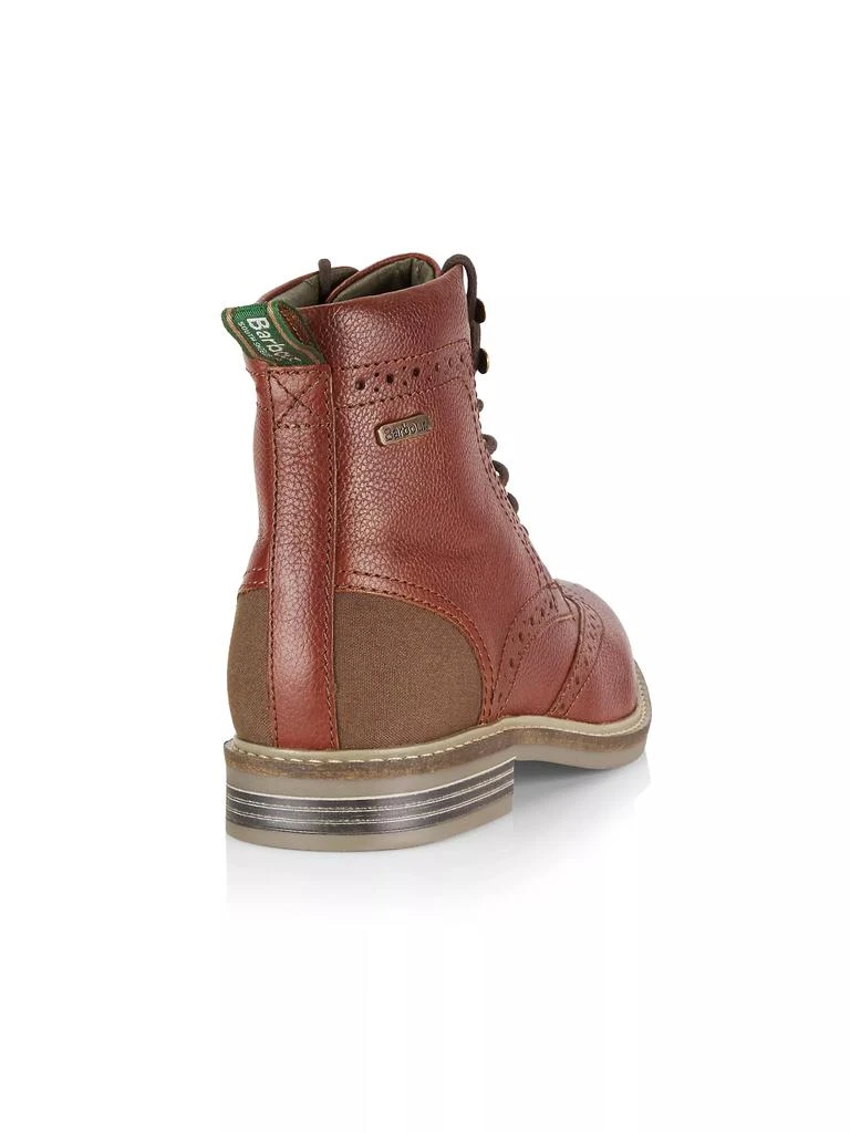 Barbour Seaton Lace-Up Leather-Blend Boots 3