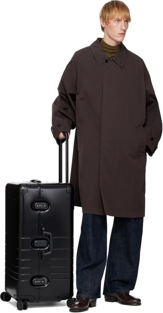 Monos Black Aluminum Trunk Suitcase 5