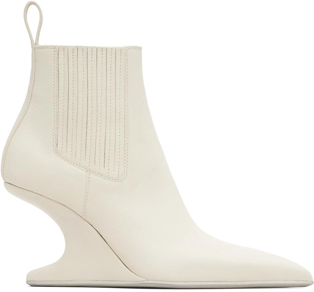 Rick Owens Off-White Concordians Runway Ankle Sharp Boots 1