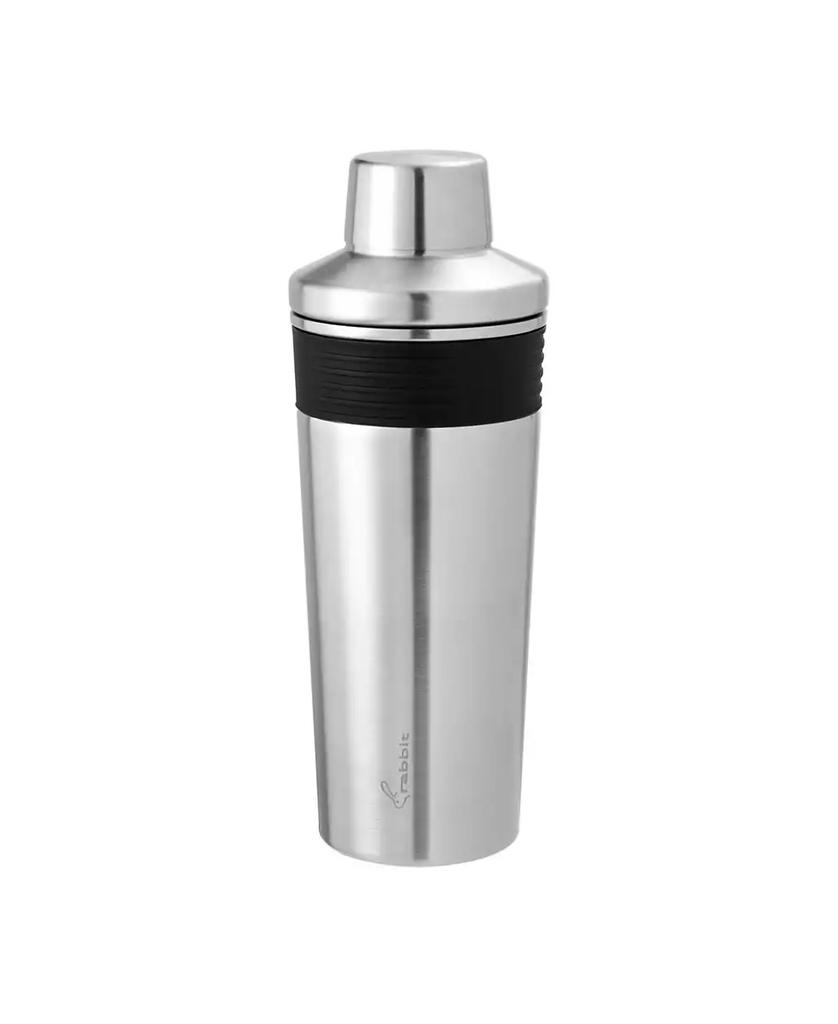 Rabbit 18 oz Double Insulated Stainless Steel Cocktail Shaker with 1.5 oz  shot Cap and Strainer