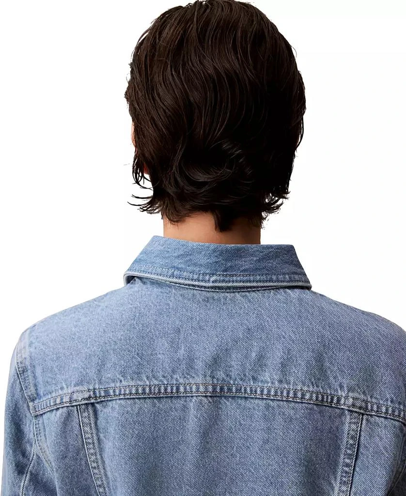 Calvin Klein Women's Cuffed Long-Sleeve Denim Jacket 5