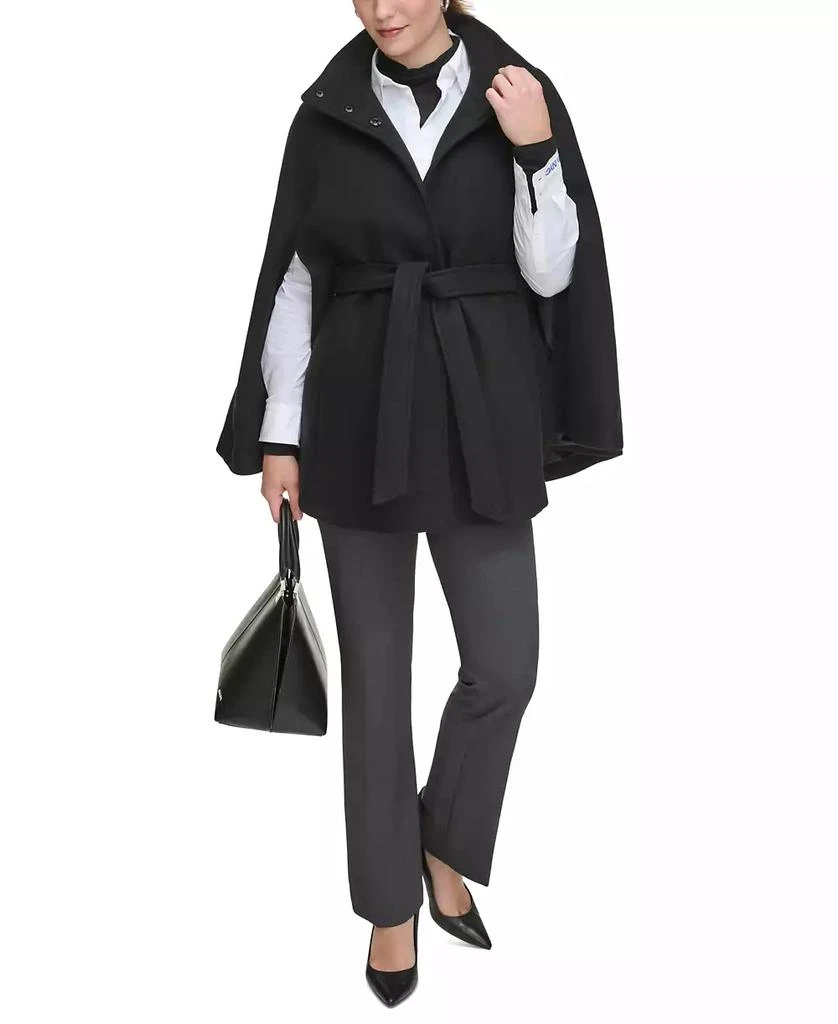 Calvin Klein Womens Double-Breasted Cape Coat 9