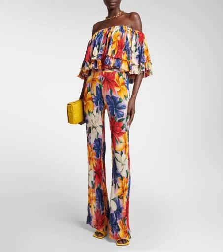 ETRO High-rise straight floral pants 2
