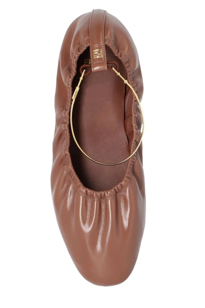 Fendi Fendi Ruched-Detail Ballerina Flats 4