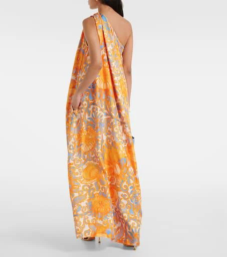 LA DOUBLE J Roy floral silk twill maxi dress 3