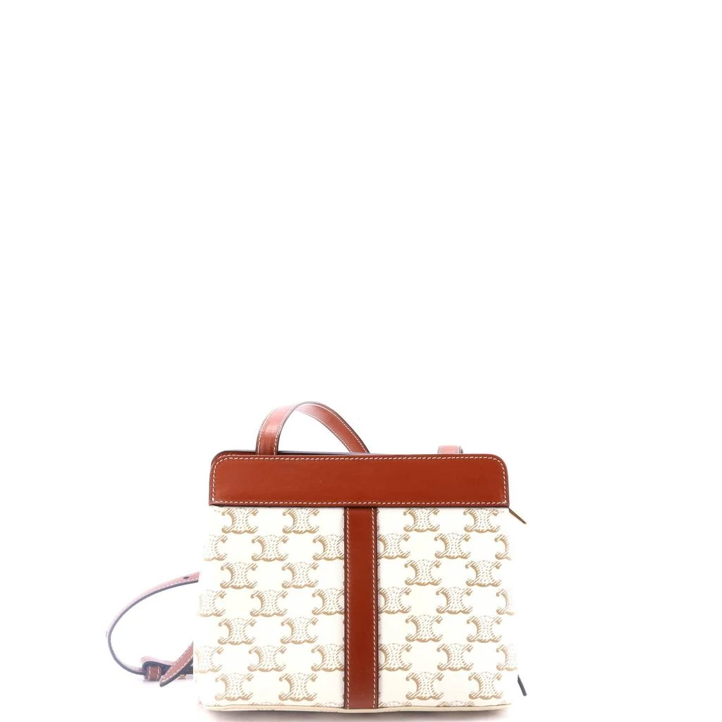 Celine Teen Cabas De France Bag Triomphe Coated Canvas Small 3