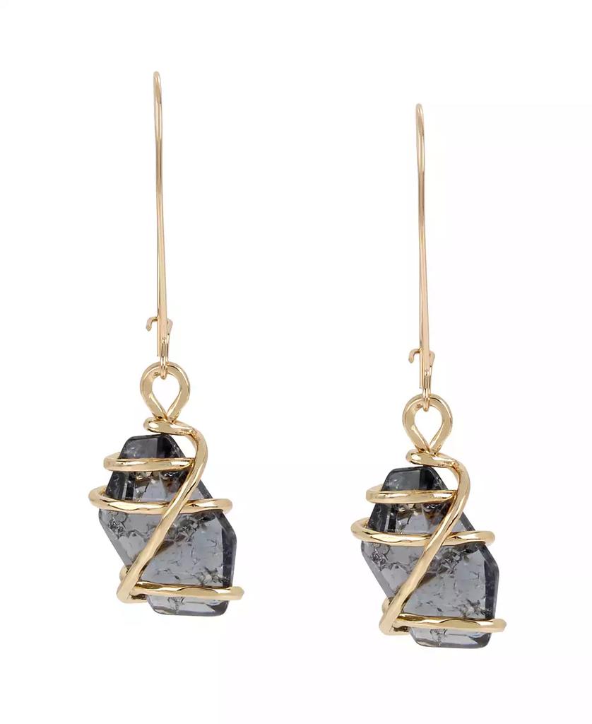 Robert Lee Morris Caged Stone Dangle Earrings