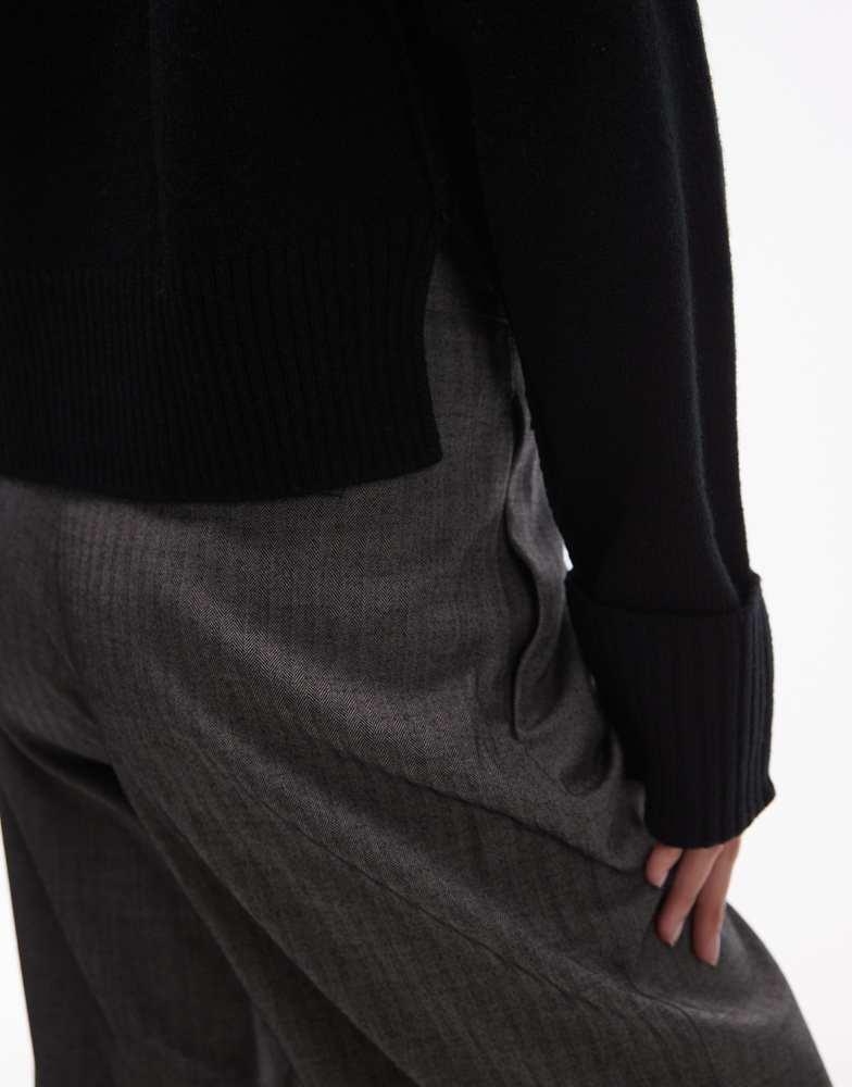 ARKET ARKET wool crew neck sweater in black