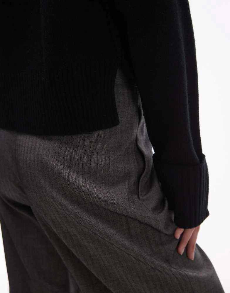 ARKET ARKET wool crew neck sweater in black 2