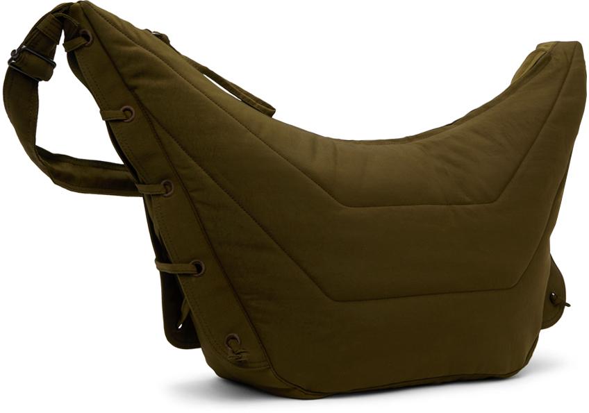 LEMAIRE SSENSE Exclusive Khaki Large Soft Game Bag