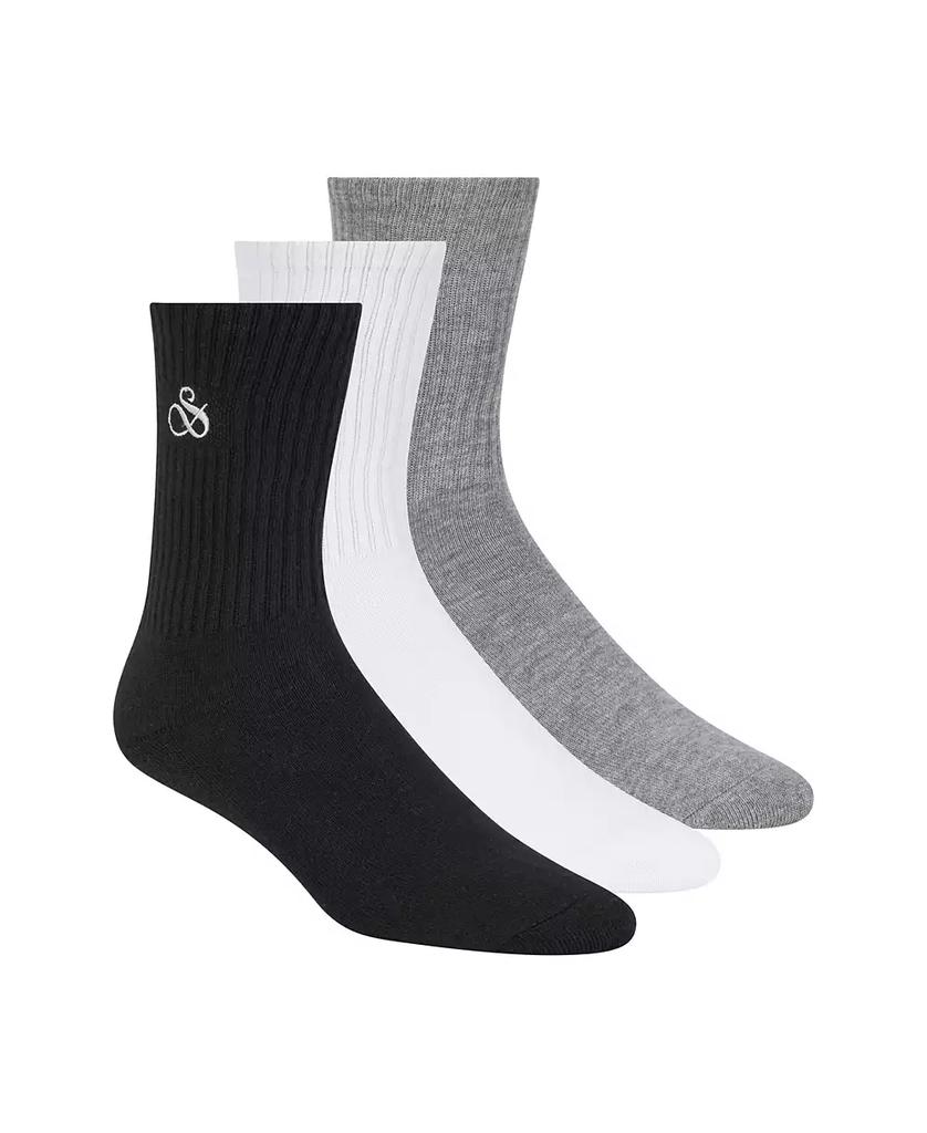 Scotch & Soda Men's 3-Pack Ribbed Cushion Crew Socks