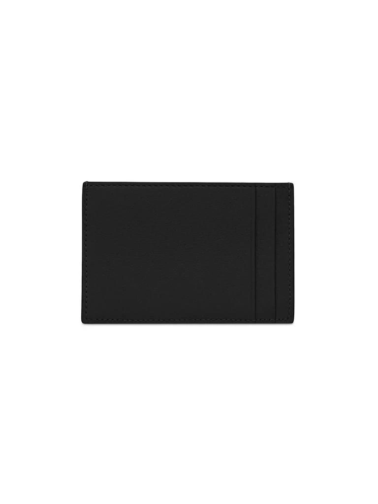 Yves Saint Laurent Tiny Cassandre Card Case in Grained Leather 4
