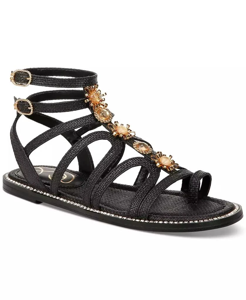 Sam Edelman Tianna Embellished Strappy Gladiator Flat Sandals 1