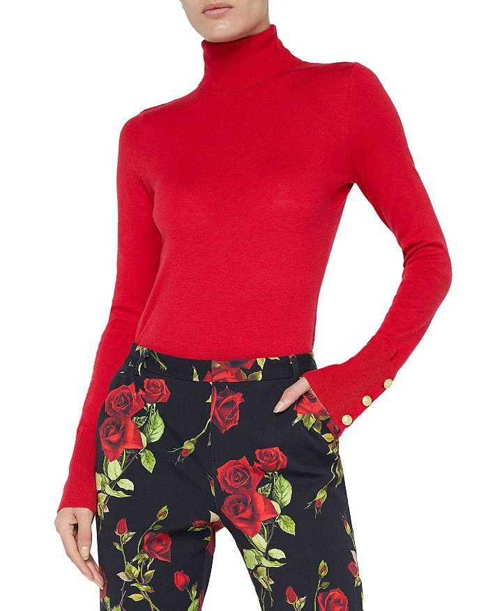 L'Agence Floral Turtleneck Sweater 1