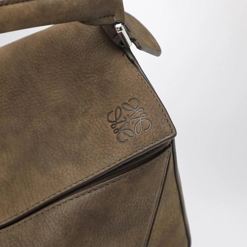 Loewe Small Puzzle bag in tundra color grenade nubuck leather 6