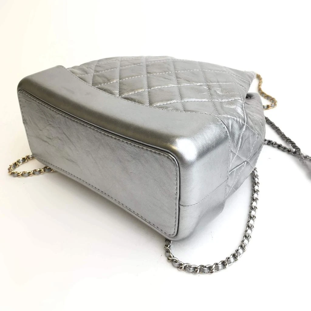 Chanel Chanel Silver Leather Gabrielle Backpacks 8