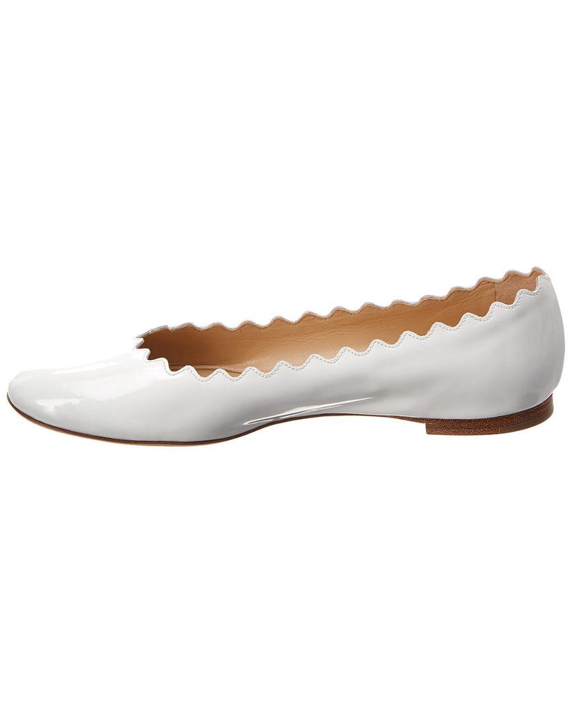 Chloé Chloé Lauren Scalloped Patent Ballet Flat