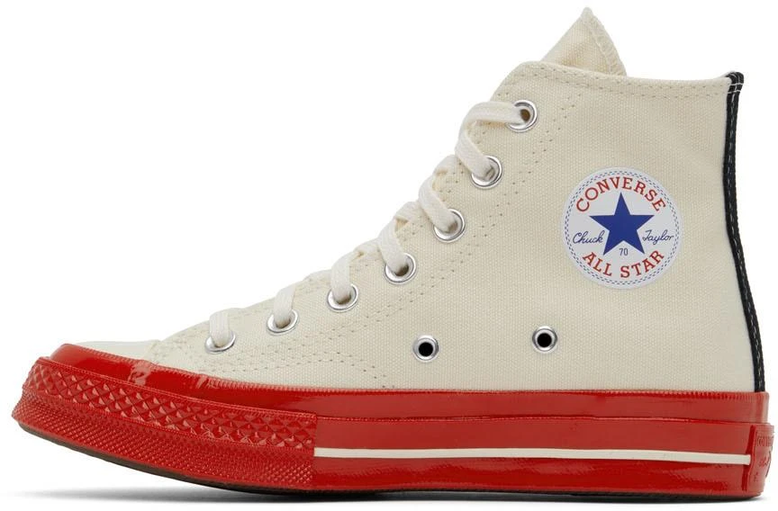 Comme des Garcons Off-White Converse Edition Chuck 70 High-Top Sneakers 3