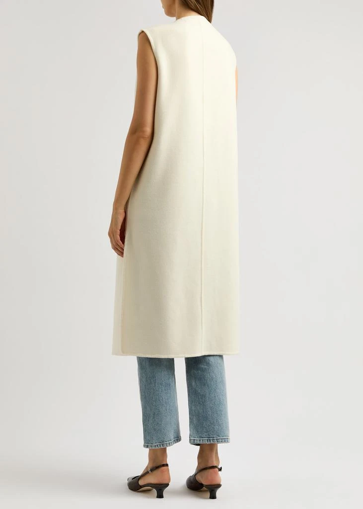 VERONICA BEARD Hoxton sleeveless wool-blend jacket 3